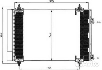 Nissens 94826 Радиатор кондиционера