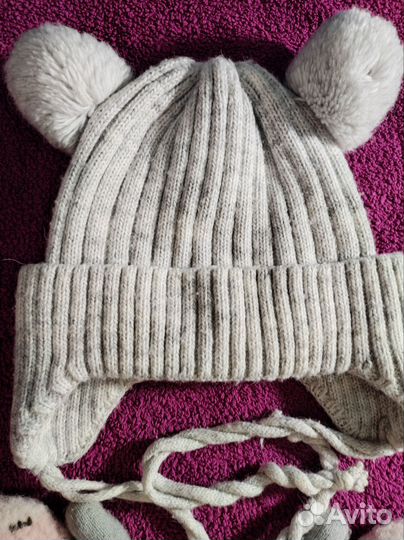 Комплект шапка и рукавички
