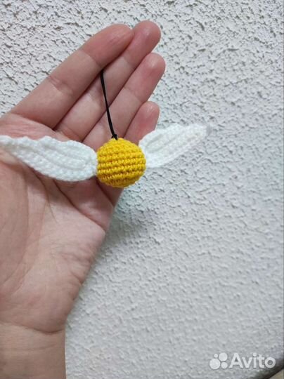 Брелок Золотой снитч,Гарри Поттер.Мандрагора,букля