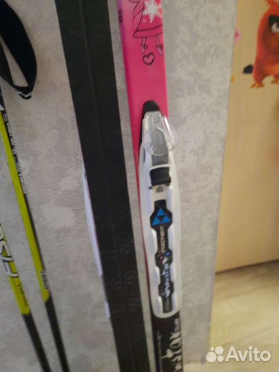 Лыжи беговые fisher 120 с палками и ботинками