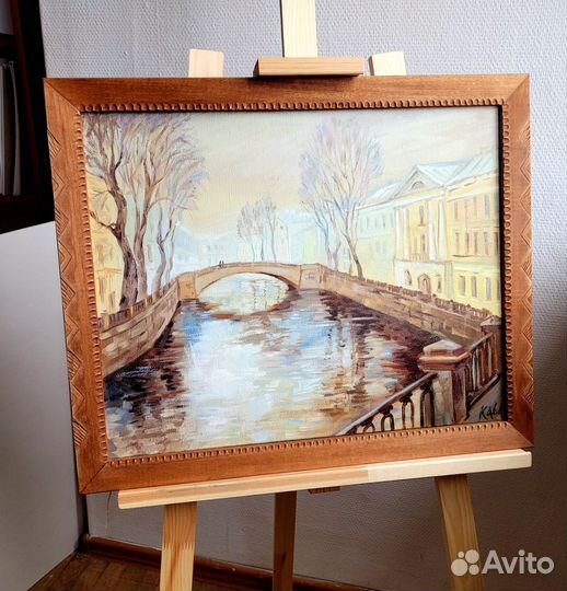 Картина маслом Санкт-Петербург. р. Фонтанка