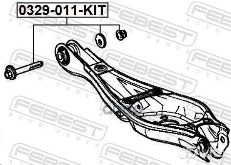 Болт с эксцентриком ремкомплект 0329011KIT Febest