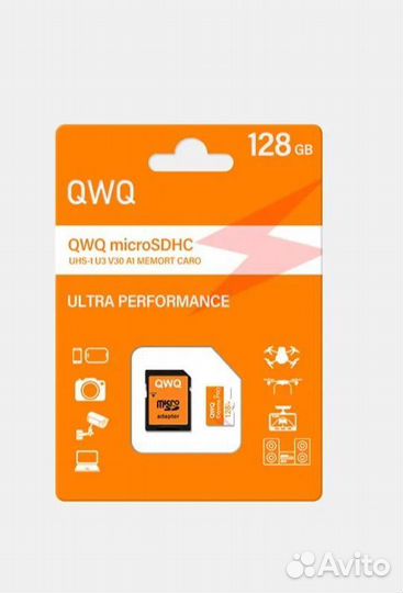 Карта памяти MicroSD 128gb новая
