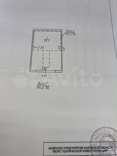 Гараж, 24 м²