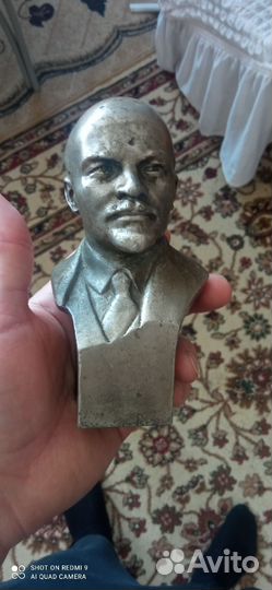 Бюст ленина бронза