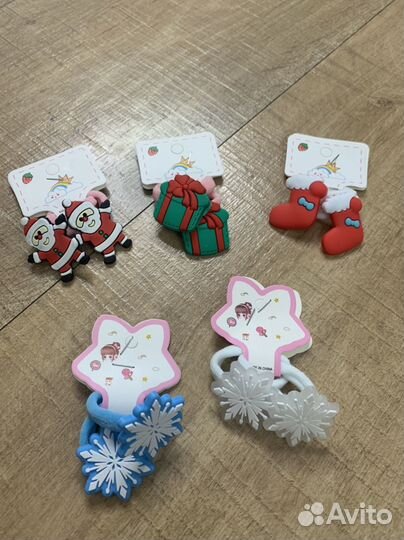 Детские резинки для волос, зимние фигурки