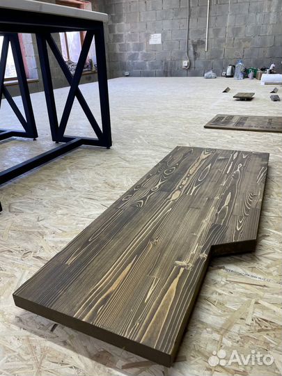 Столешница для ванной из дерева