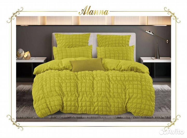 Постельное белье сатин креп- жатка евро