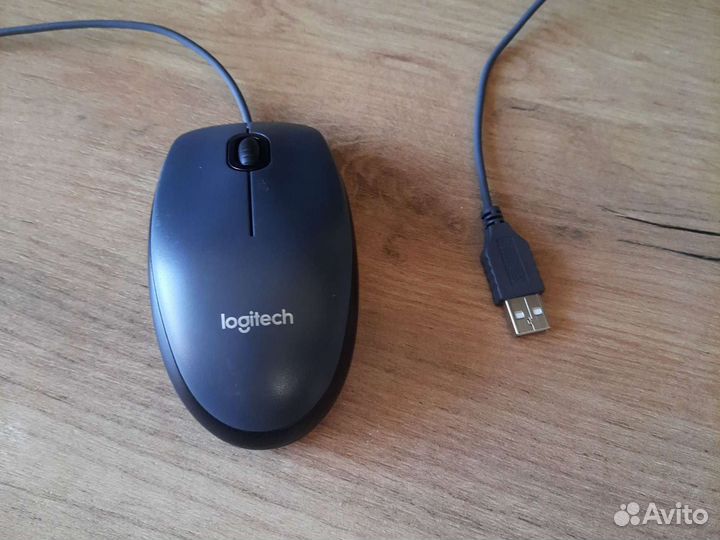 Мышь проводная Logitech M90 черный