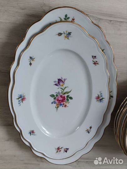 Сервиз столовый антикварный Оскар Шаллер