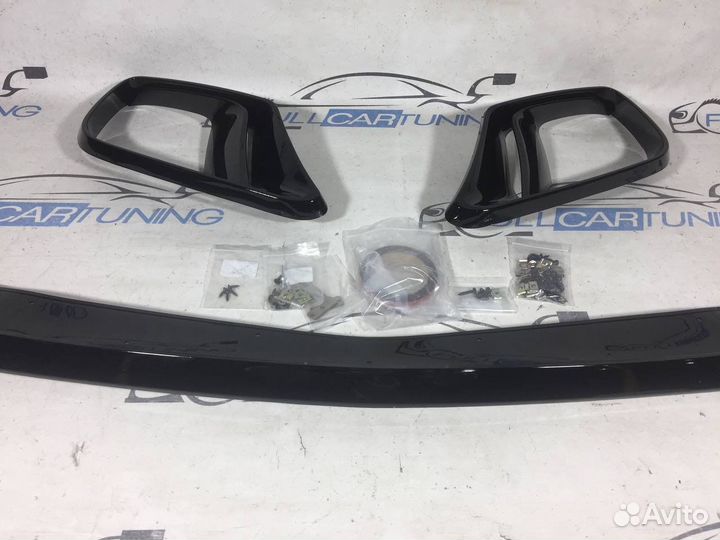 Губа переднего бампера Mercedes w222 Brabus рест