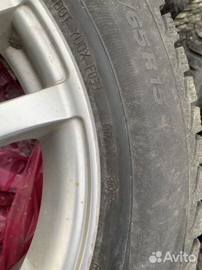 Литые диски с зимней резиной r15 5х108