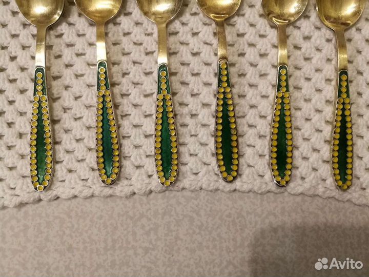 Винтажные ложки,серебро 916 пробы