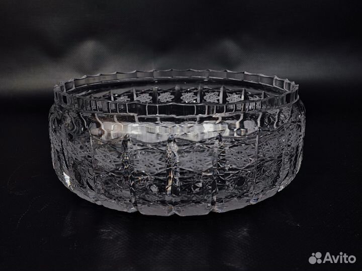 Фруктовница СССР большая хрусталь