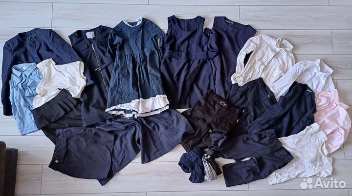 Школьная форма пакетом для девочки 134, 140