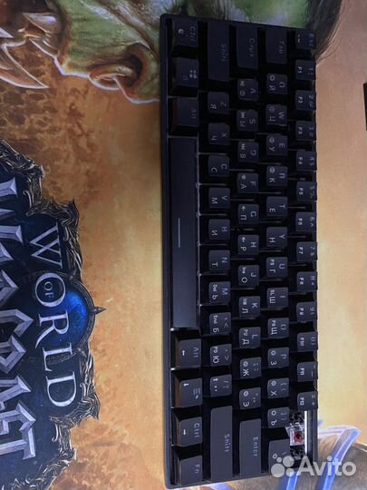 Механическая клавиатура Gk61 60 red