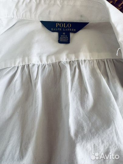Ralph lauren рубашка original на девочку 9-10 лет