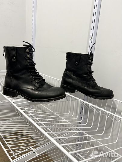 Ботинки кожаные