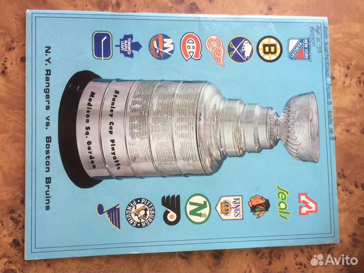 Раритет Программа нхл 1973 года Оригинал