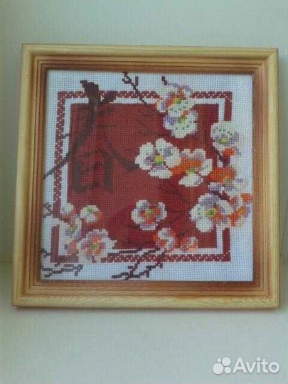 Вышивка крестом, картина