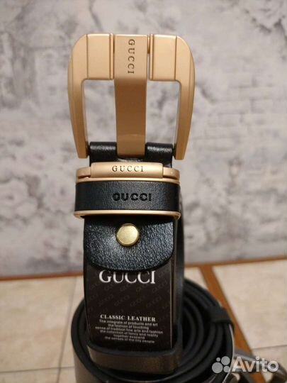 Мужской кожаный ремень Gucci