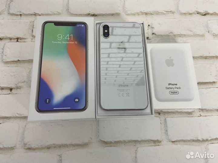 iPhone X 256 gb серебро А1301