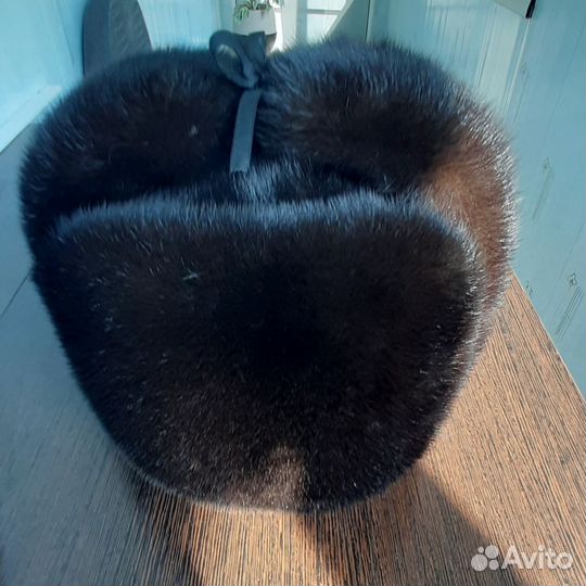 Норковая шапка мужская новая р-55,58