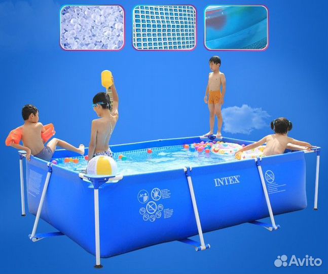 Каркасный бассейн 300х200х75 см Intex 28272