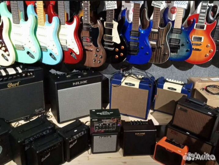 Электрогитары, Бас-гитары, Комбики