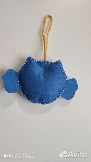 Брелок из фетра сова