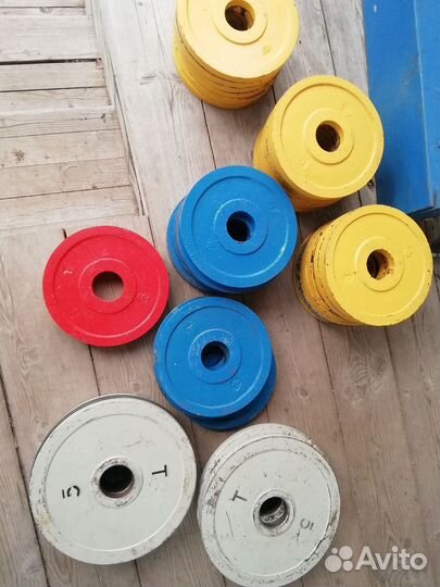 Диски олимпийские d 51 мм