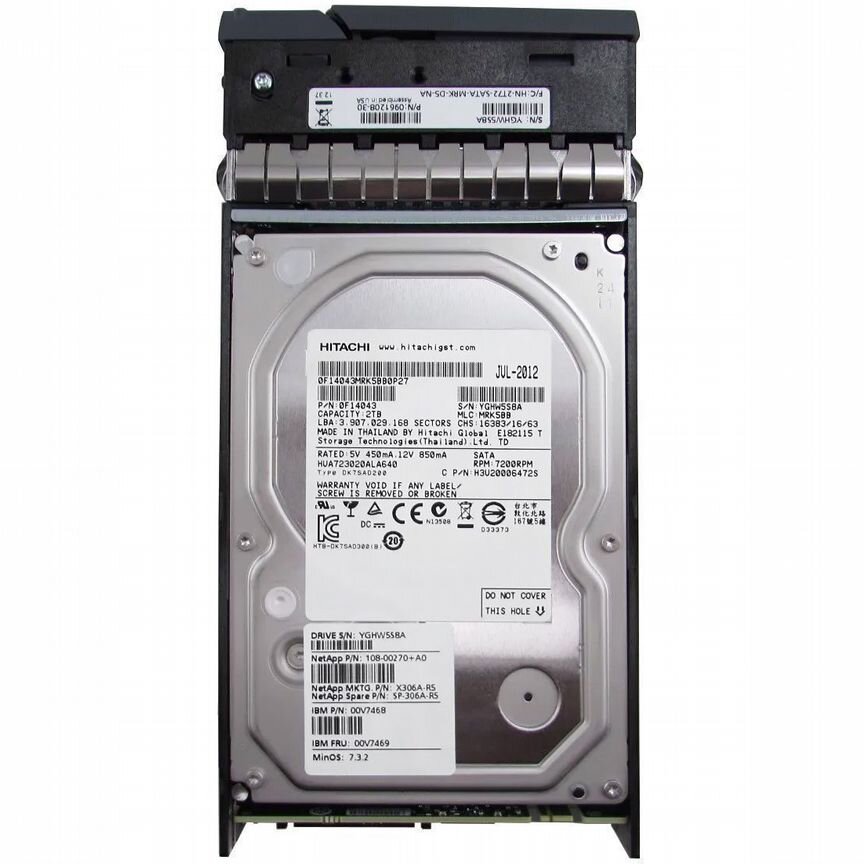 [00V7469] Жесткий Диск Netapp 00v7468 Sp-306a-R5 2tb 00v7469
