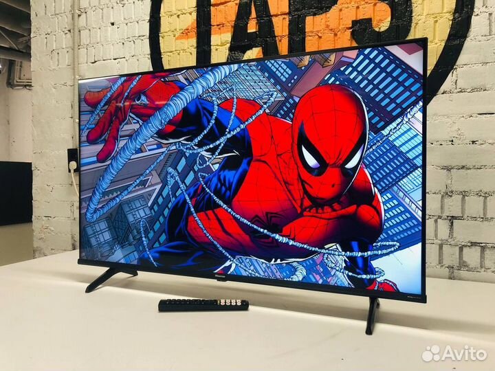 Метровый Qled Hisense 109см 4K UHD SMART TV