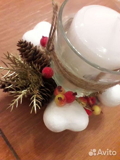 Новогодний подсвечник