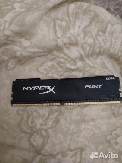Оперативная память ddr4 HyperX fury 8gb