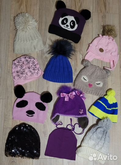 Шапки пакетом для девочки