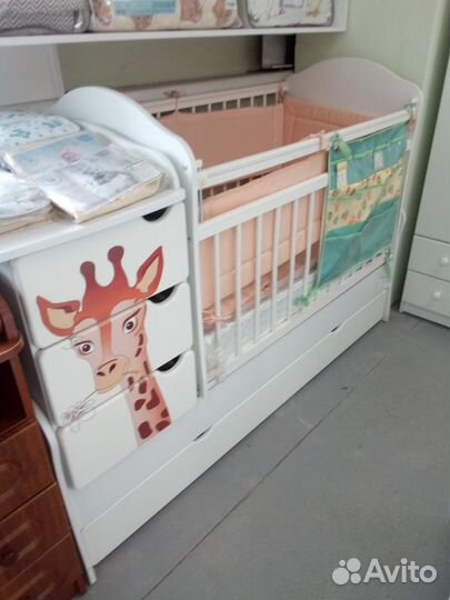 Кроватка транс №21(венге ваниль,белая)