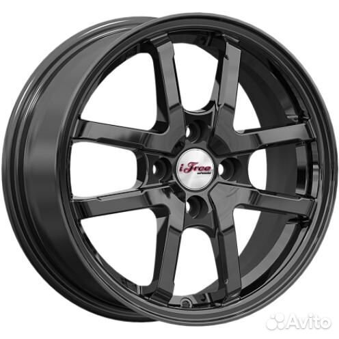 Диски iFree Грид 6x15 4*100 ET45 DIA56.6 BK Литой