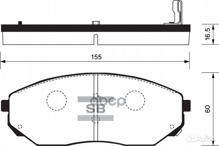 Колодки торм.пер. SP1153 Sangsin brake