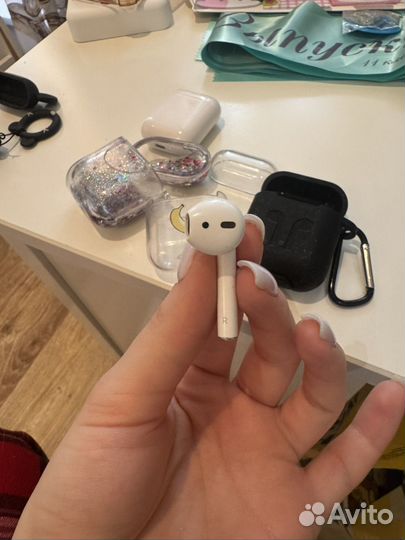 Наушники airpods 1 + чехлы