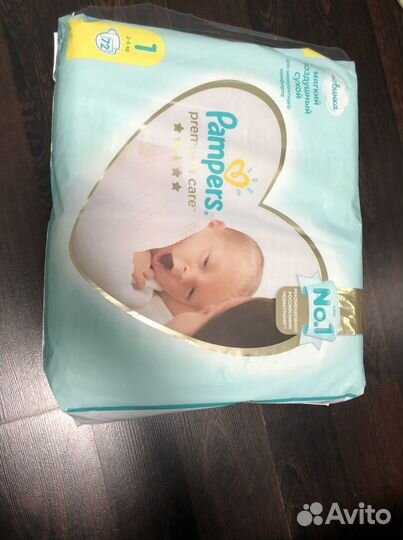 Подгузники Pampers premium cаre 1 (2-5 кг)