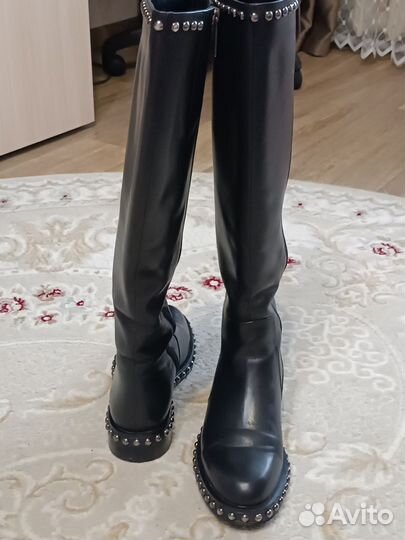 Сапоги женские натуральная кожа 38