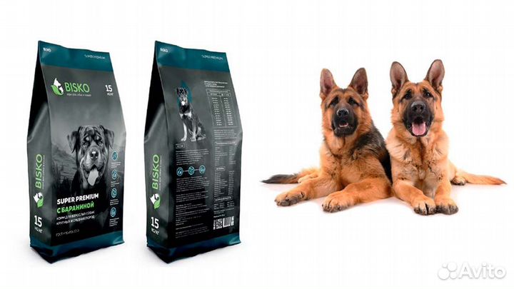 Корм для собак bisko Супер Премиум с бараниной