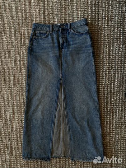 Джинсовая юбка mango, размер s