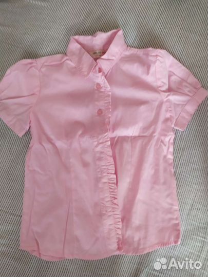 Рубашка школьная для девочки 128