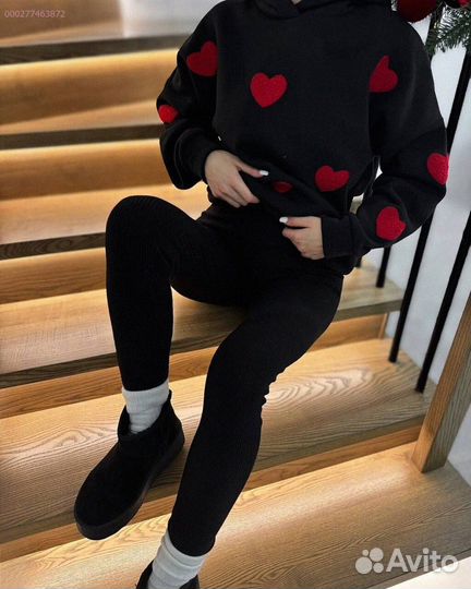 Костюм двойка лосины и свитшот