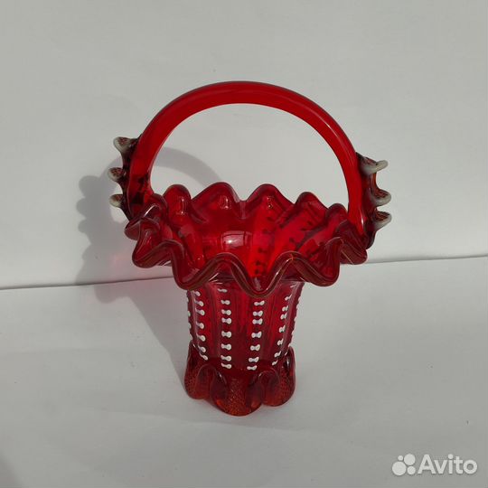 Конфетница корзинка СССР винтаж