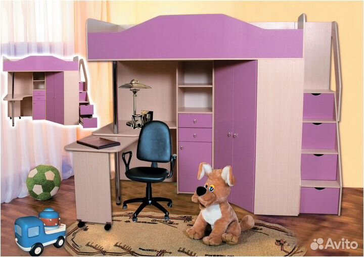 Кровать-чердак