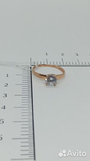 Золотое кольцо с камнем 16,5р