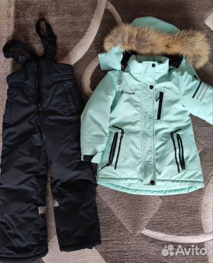 Зимний костюм для девочки 110-116